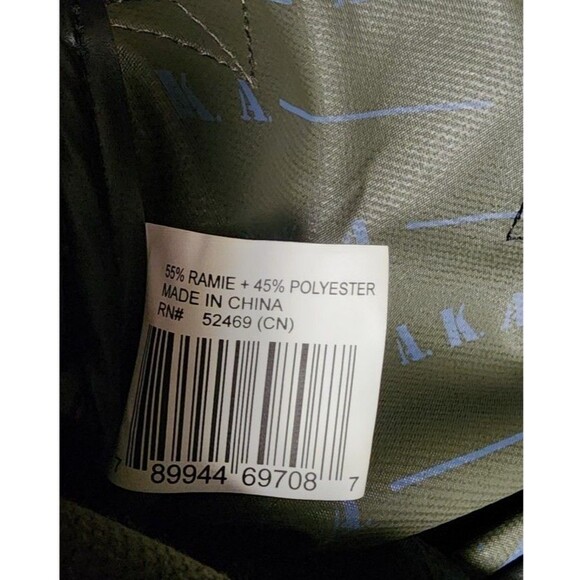 AKA Olive Green Heavy Canvas Backpack Shoulder Bag NWOT - Picture 7 of 13